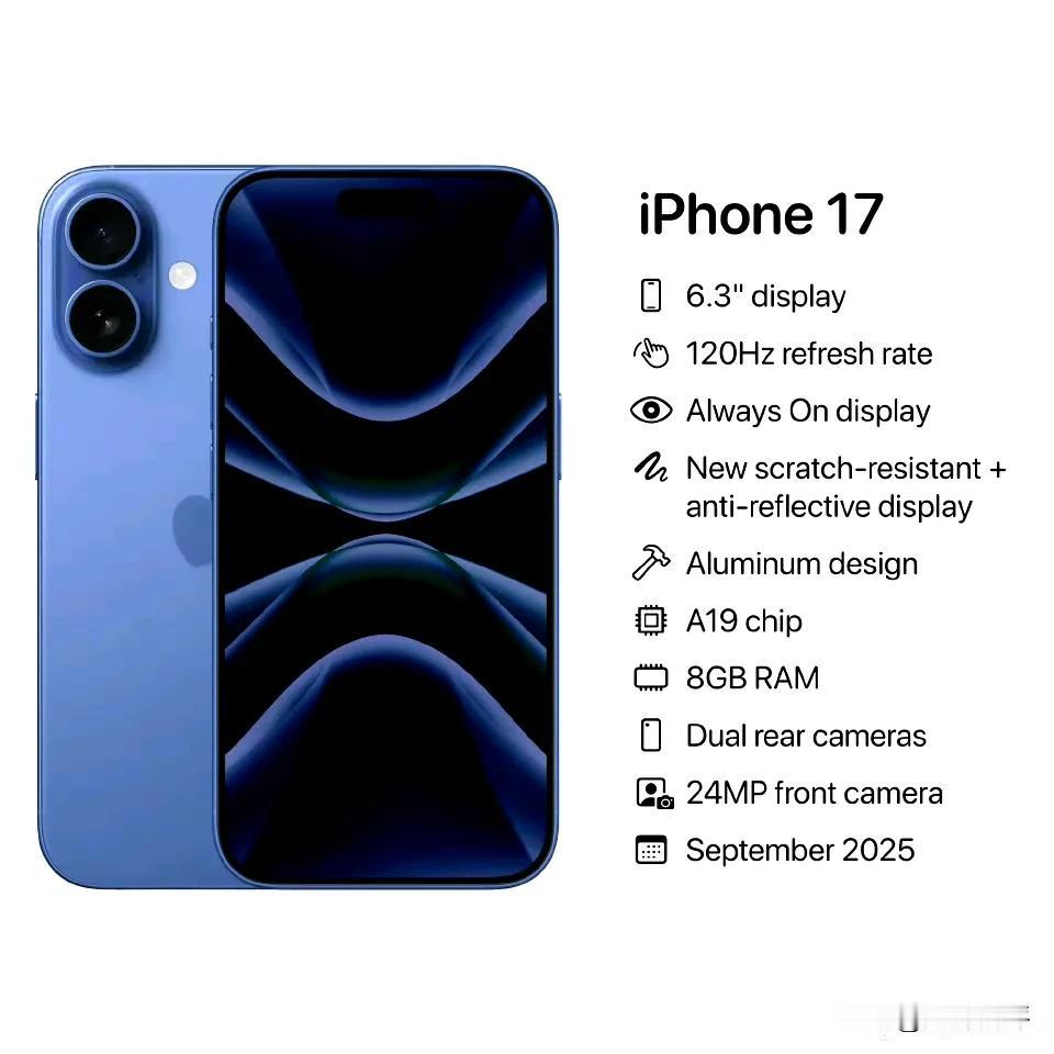 iPhone17标准版爆料都来了[白眼]

说是支持120HZ刷新率[捂脸]有人
