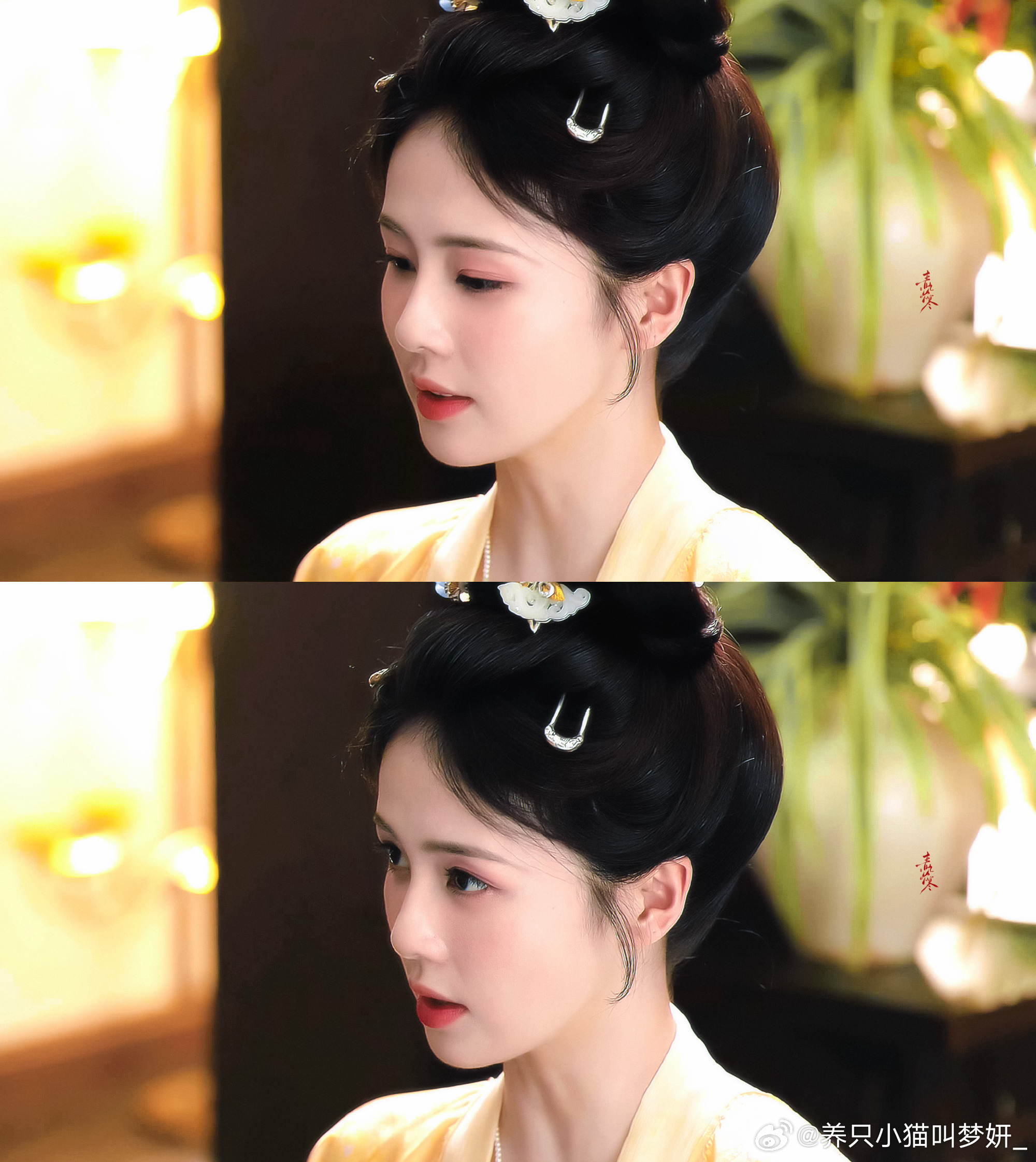 林玉芬心疼白鹿我也心疼这个白鹿 新剧《莫离》中饰演的叶璃好像有精神分裂经常一个人