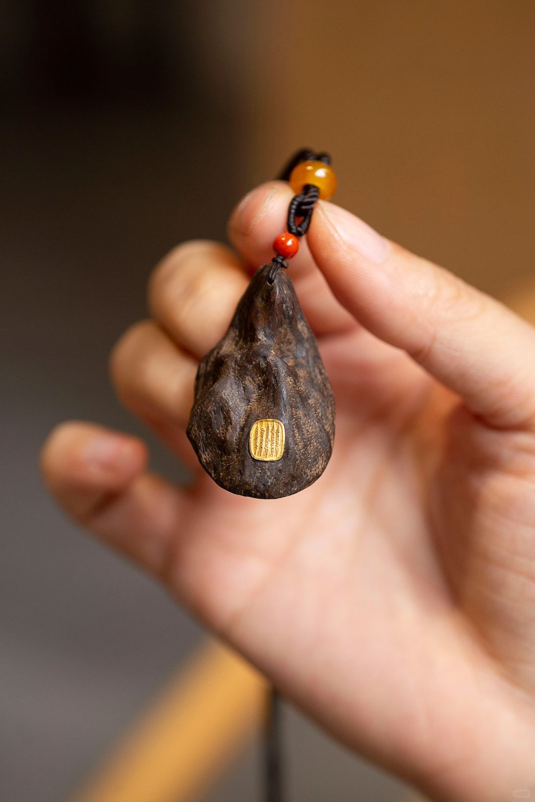 美物欣赏贴，都好好看❤️沉香吊坠【五条经文】