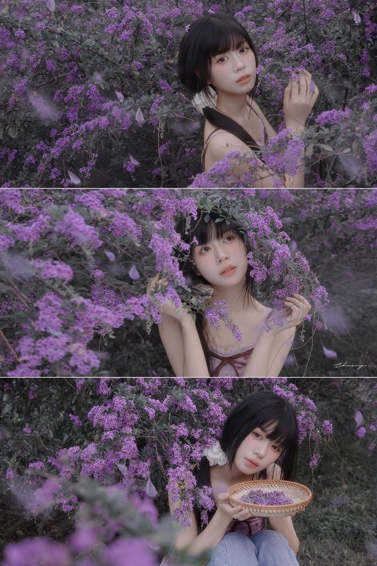 紫色💜春日梦境。偶遇路边一片紫花 淡淡的松弛感