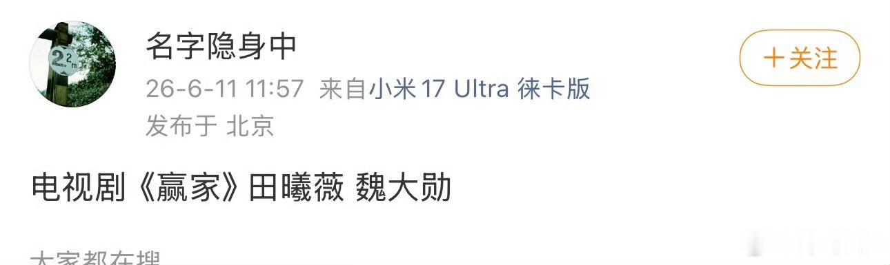 电视剧《赢家》：田曦薇、魏大勋大勋好歹也是真爆过，怎么就去当二番了
