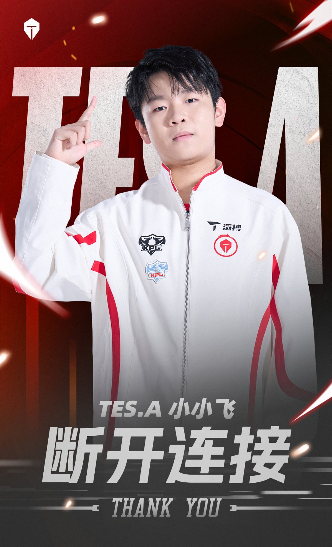 TES转会公告2026KPL夏季转会期TES小小飞断开连接，UUG小小飞加油！ 