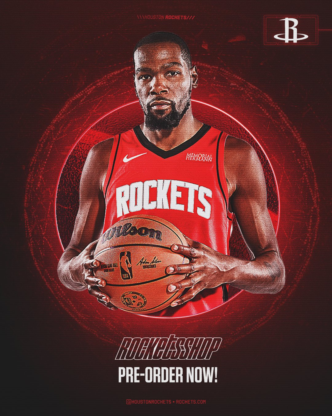 杜兰特七队超级大交易NBA史上首次七队交易 杜兰特将穿火箭7号火箭官宣杜兰特正式