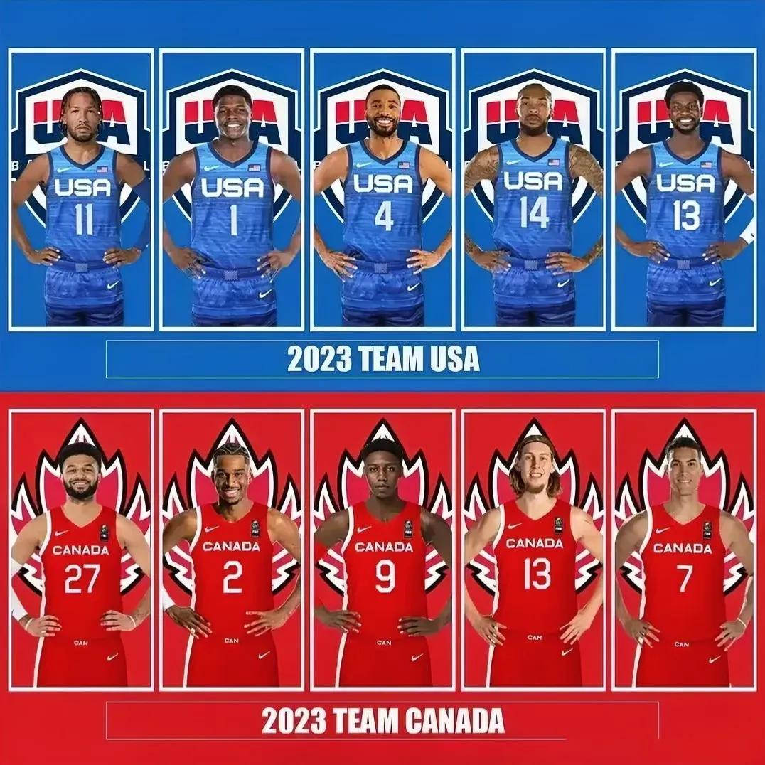 2023男篮世界杯“美国首发阵容vs加拿大首发阵容”，你觉得谁能获得？

美国队