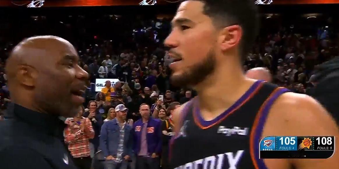 25-26赛季NBA常规赛，太阳108-105力克雷霆，布克投进三分准绝杀