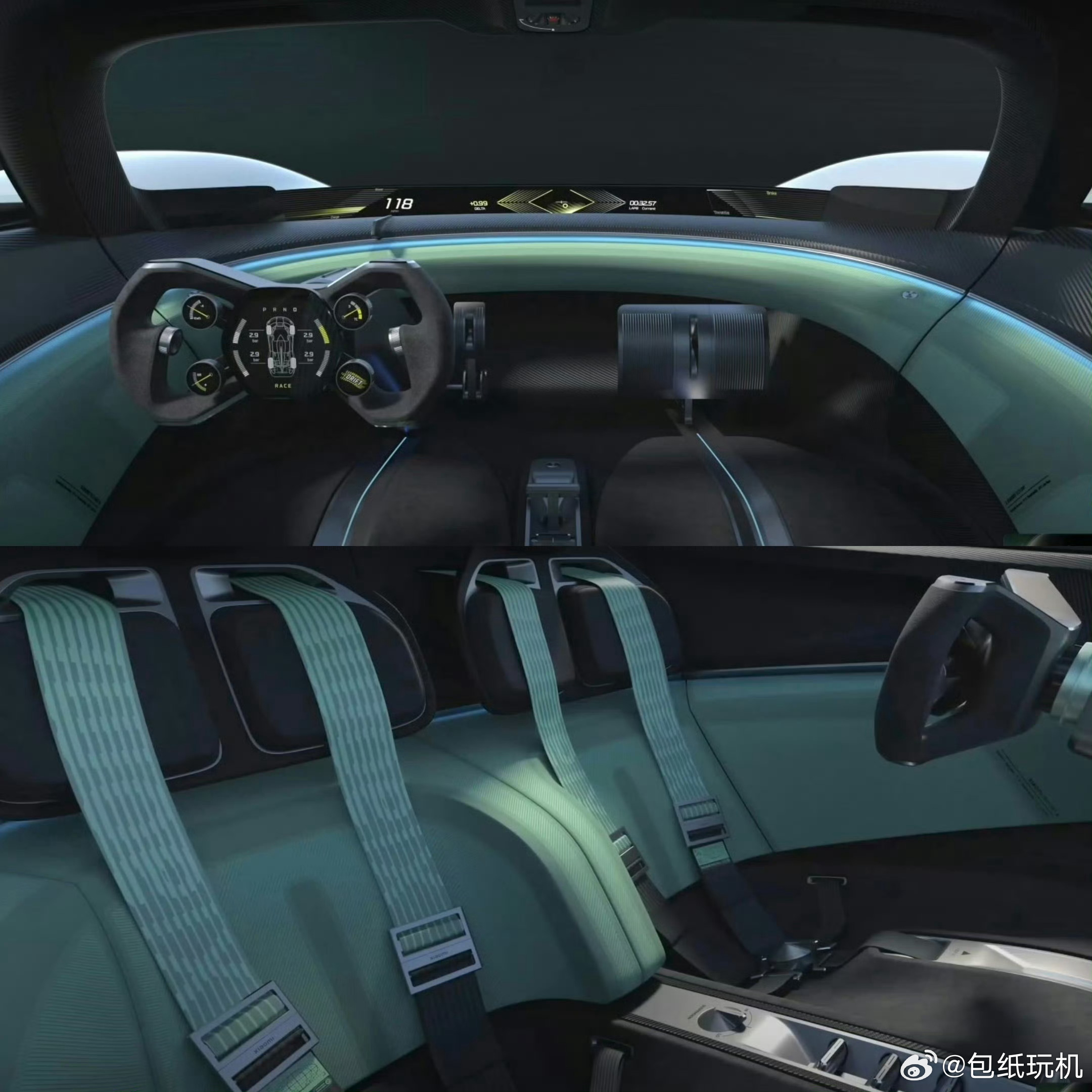 小米超跑亮相小米Vision GT概念超跑，外观整得是真帅啊。 