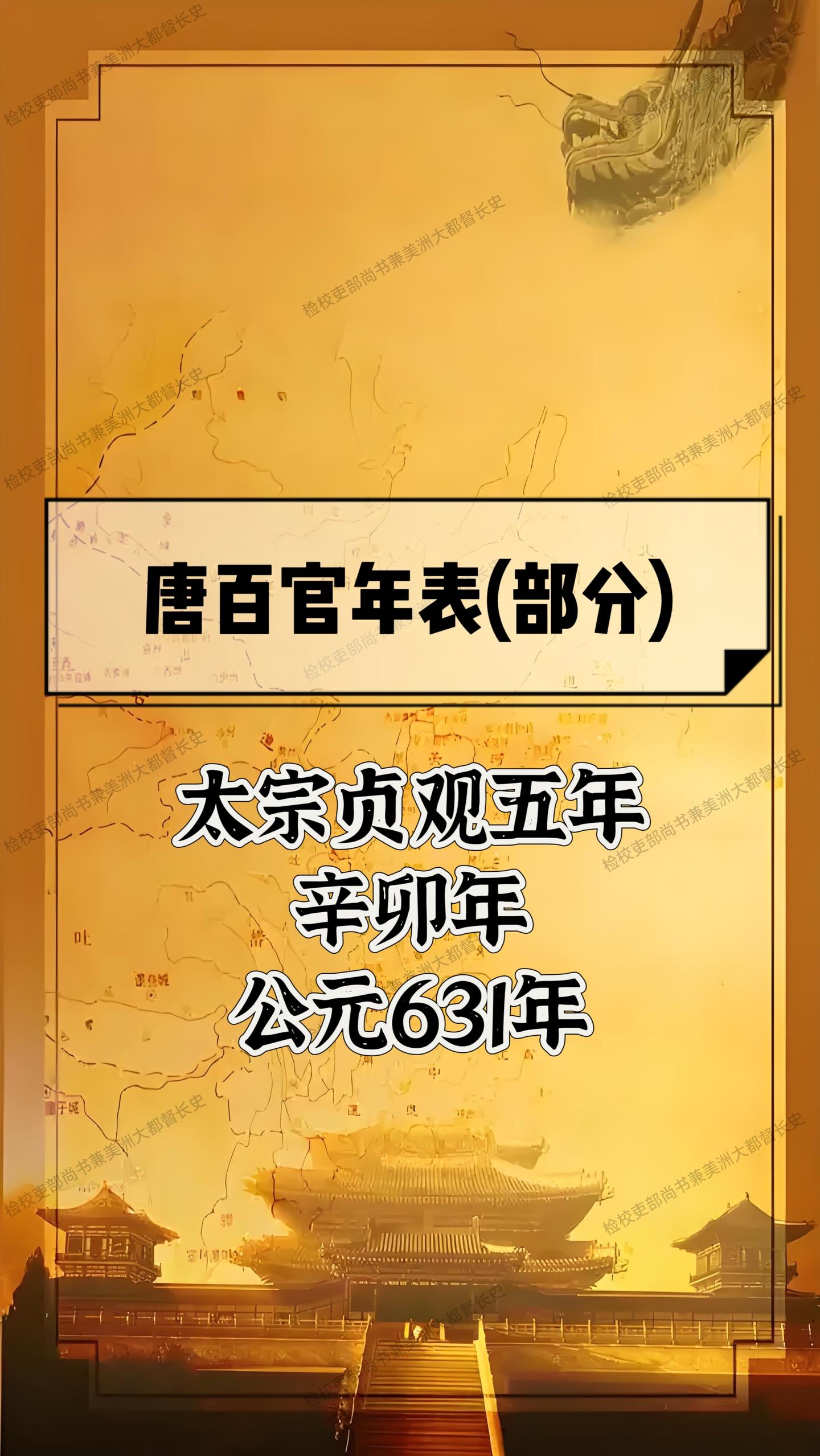 唐朝历史。