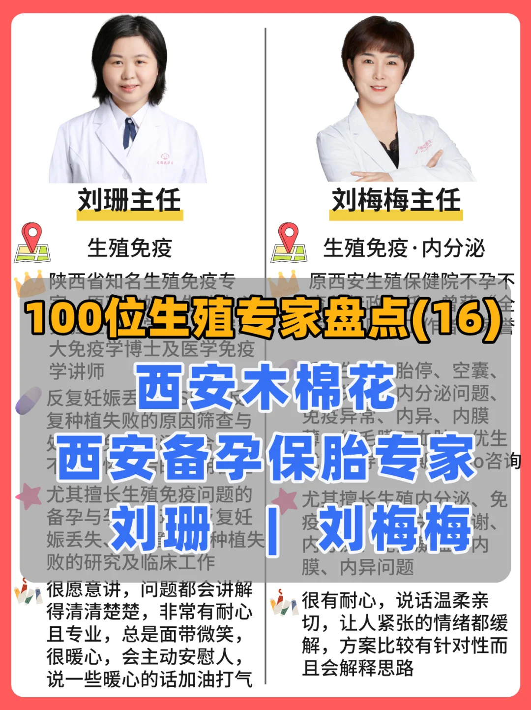 备孕保胎专家盘点|西安木棉花刘珊&刘梅梅