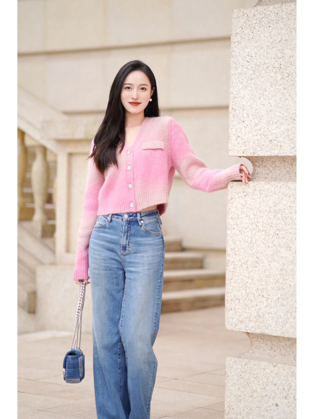 渐变粉色的浪漫穿搭🌷💗