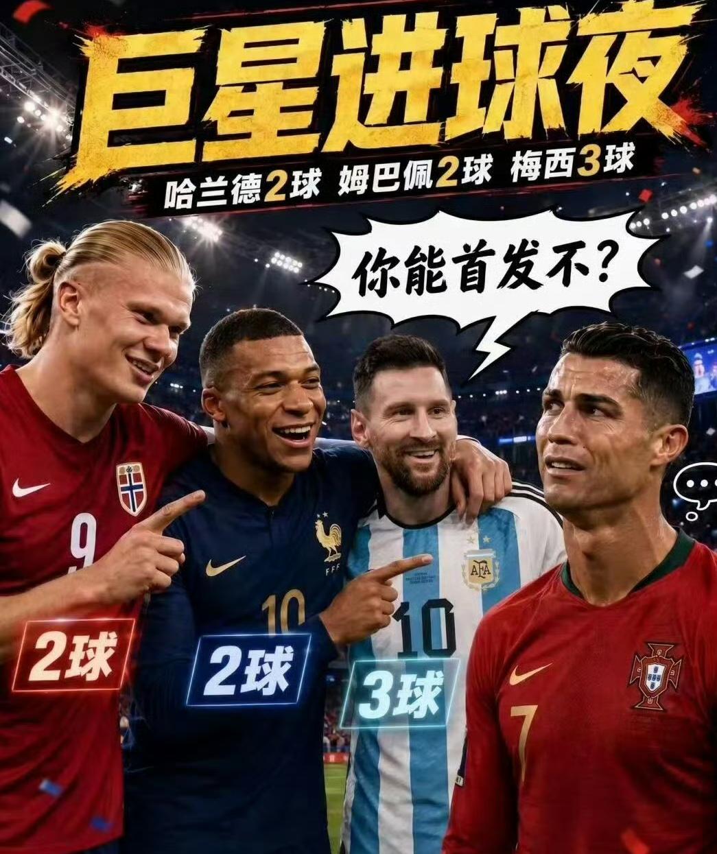 葡萄牙明天凌晨1点首秀，竟然还有人在担心C罗能不能首发的问题，这还用质疑吗？
第
