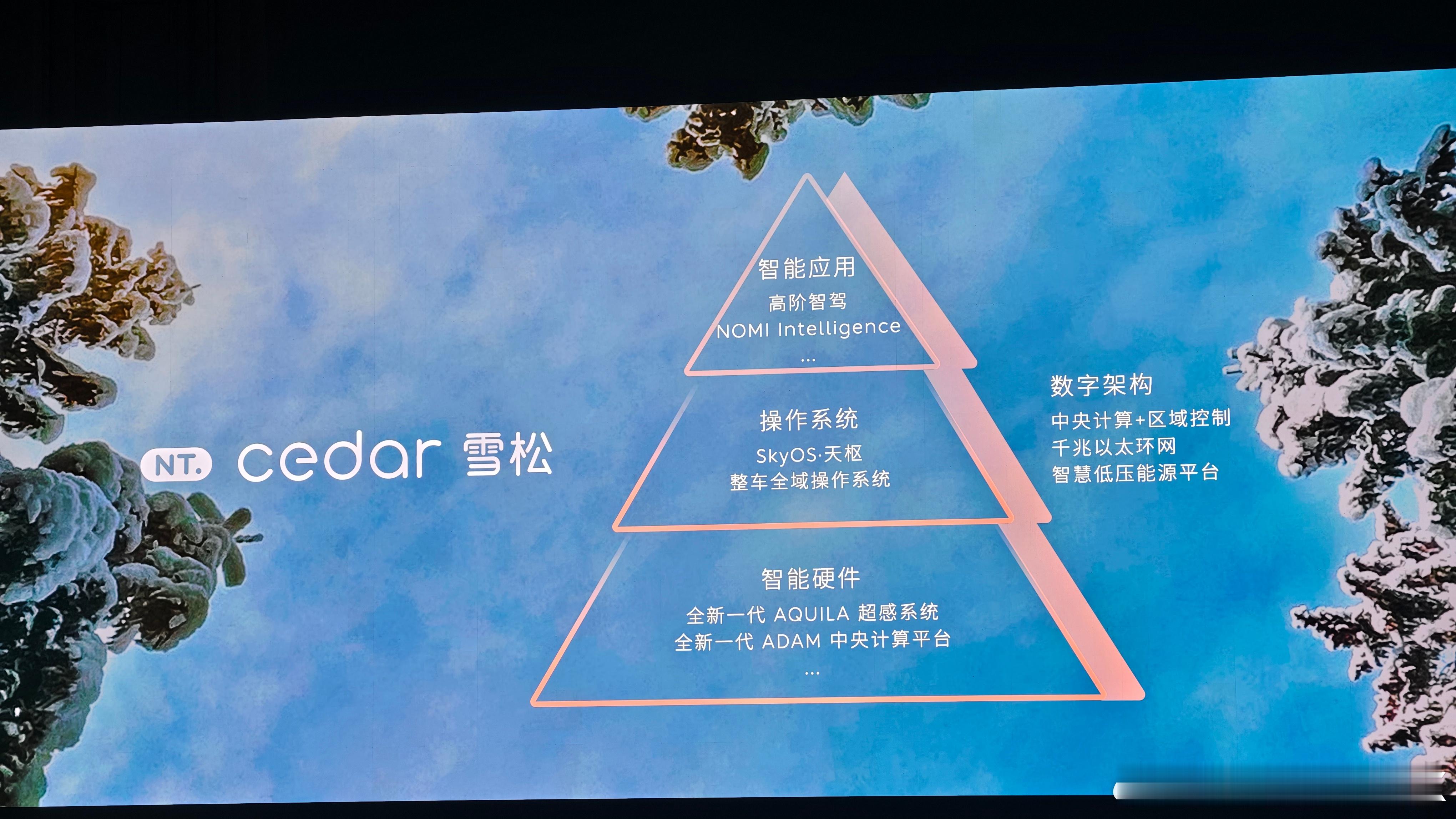 蔚来 ET9 首发 Cedar 雪松，最新的车机系统～现在的用的车机系统好像是叫