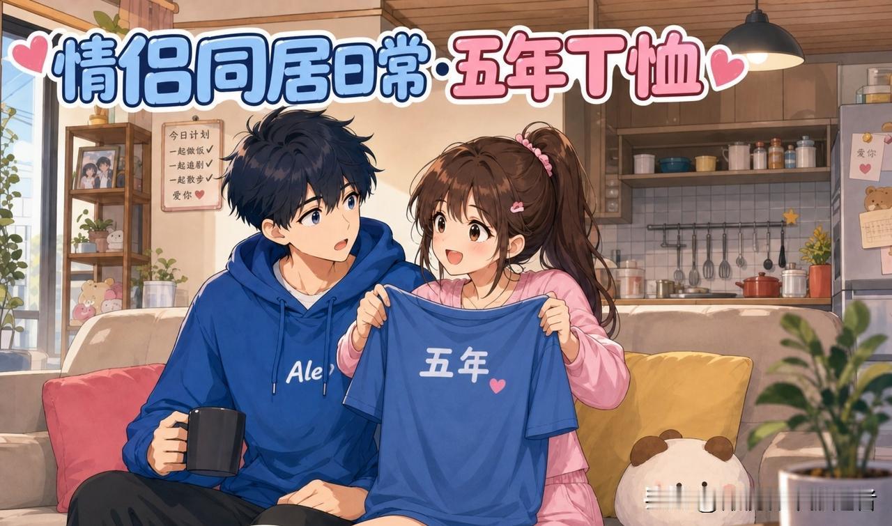 漫画分享和推荐我说：“这件T恤我穿了五年了，质量真好。”她说：“怪不得你五年没变