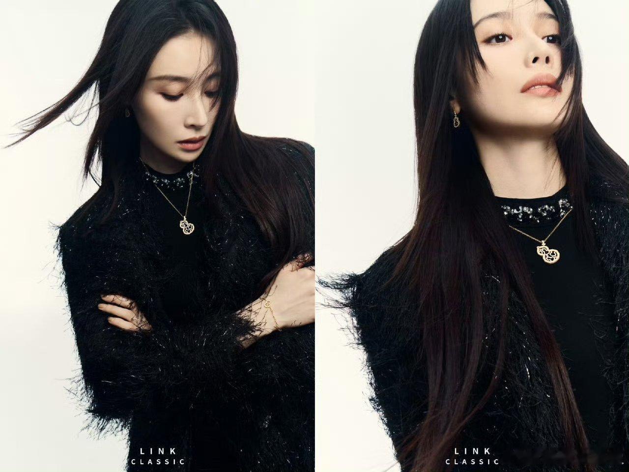 隆妮让高智文女主有脸了 被隆妮的高智文女主气质狠狠戳中！新杂志大片中黑纱裙慵懒，