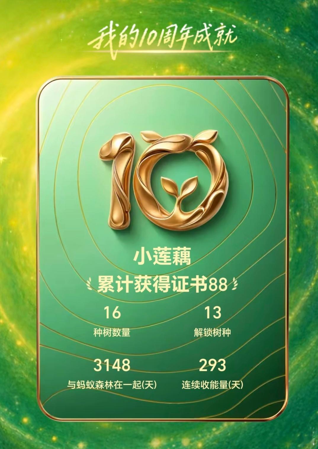 一早种了两棵树。 ​​​