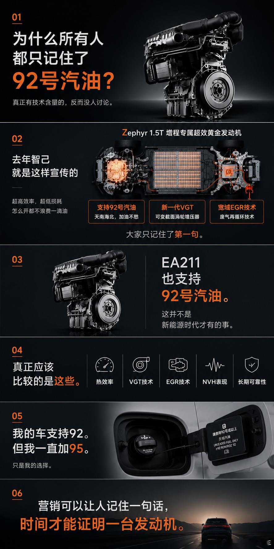 这两天一直都有人在说92、95、98号汽油。我又翻了一下去年智己“恒星超级增程”