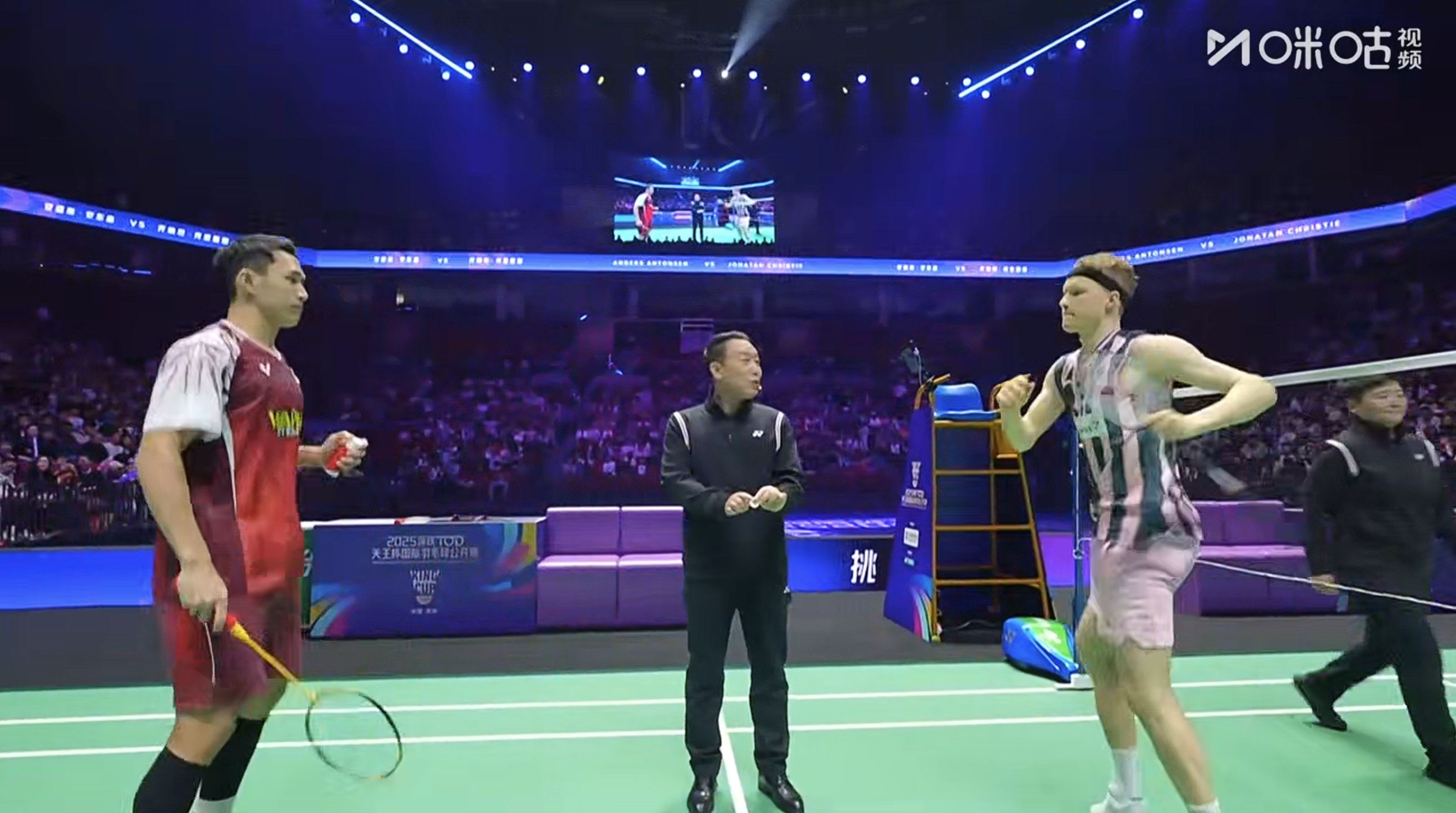 #羽毛球天王杯半决赛##安东森vs乔纳坦# 天王杯国际羽毛球公开赛半决赛第二场单