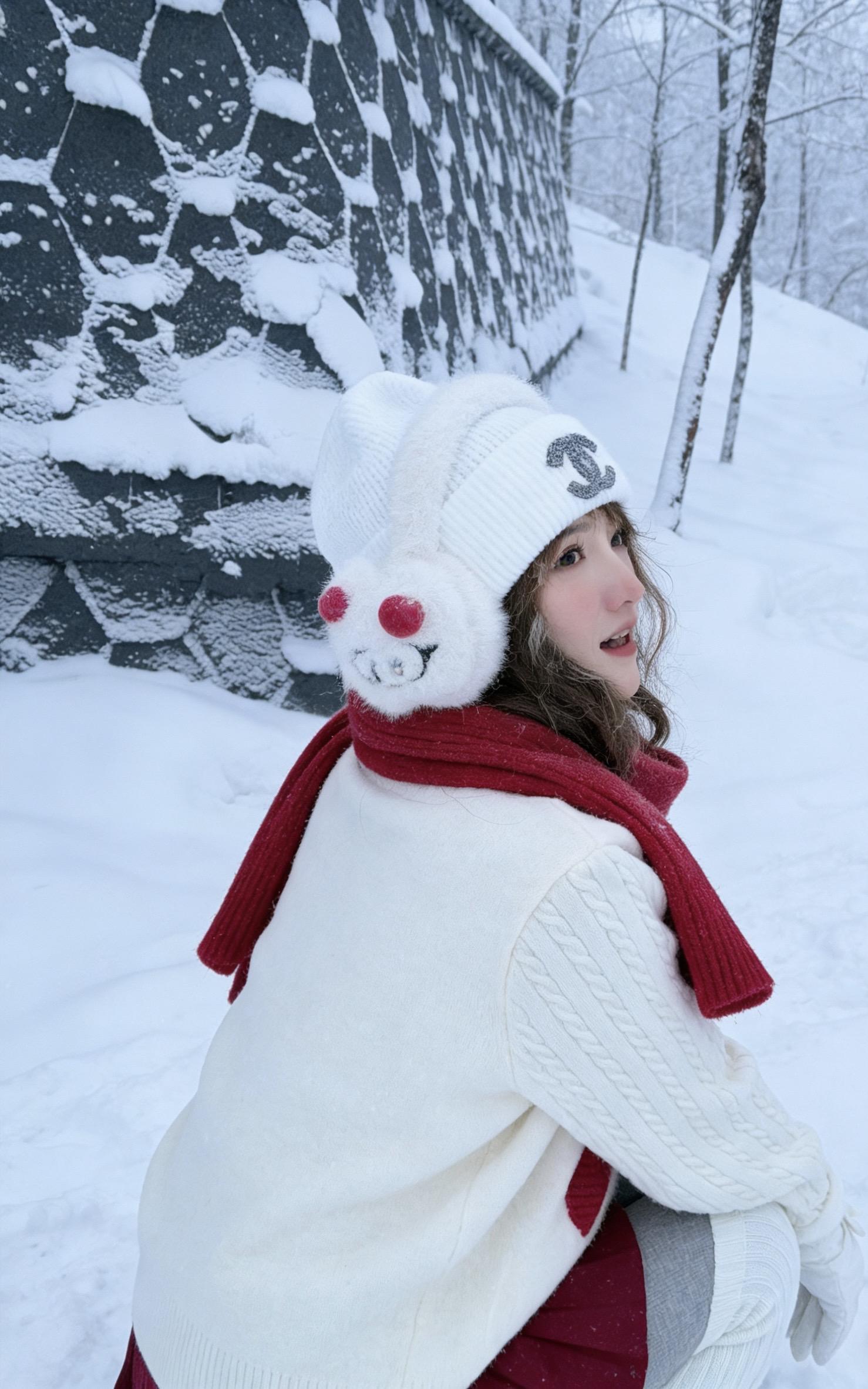 第一次见到雪感受到了却不是寒冷