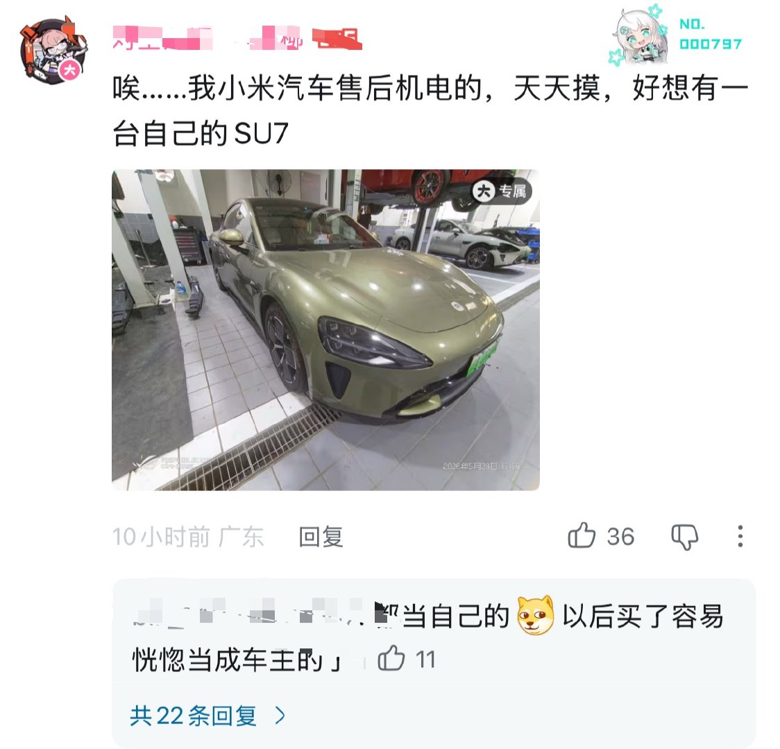 小米应该是少数的内部知情人员还想买的车了吧