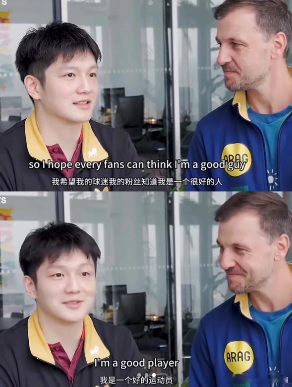 樊振东说比起荣誉更看重做人底色 波尔问樊振东，在这里结束职业生涯希望收获什么。他