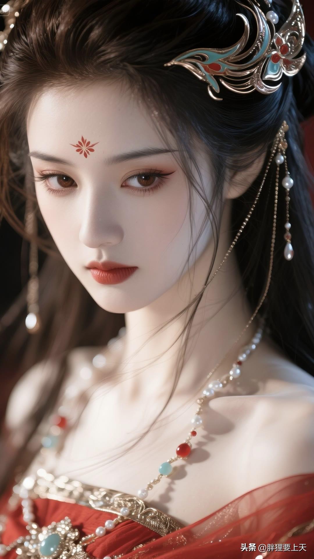 绛唇未启春先醉，袖底藏尽万壑风。美女人像群 高清美女 古风