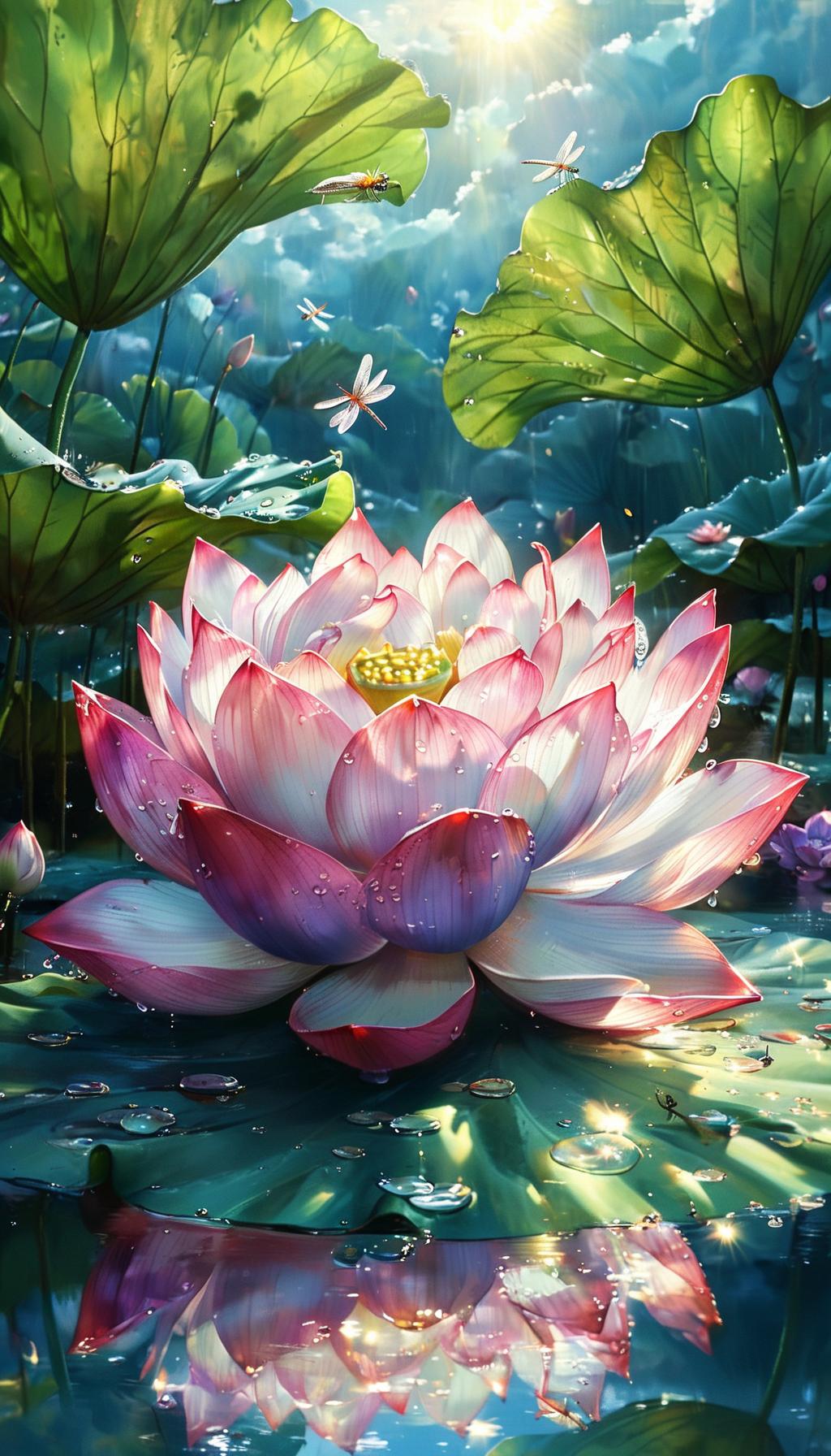 上联：一池春夏秋冬水，
下联：四季风云变幻天。