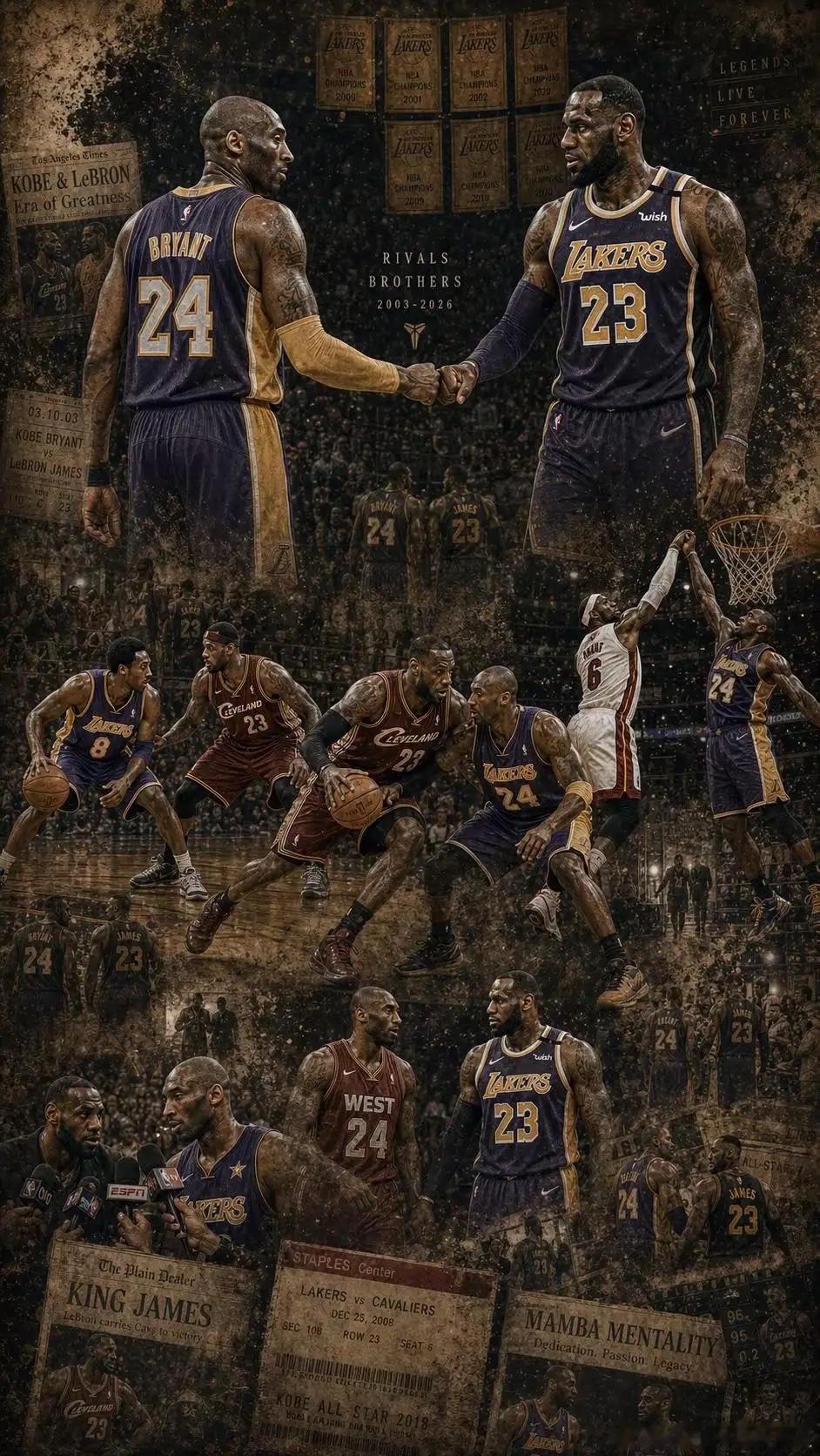 我寻着你的路 这次也走到了终点！科比KobeBryant詹姆斯