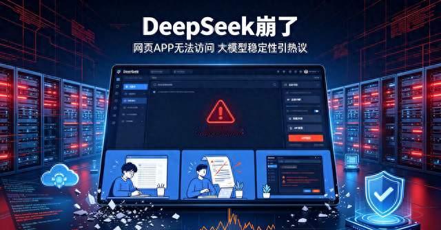DeepSeek突然崩了！网页APP无法访问，国产大模型稳定性引热议