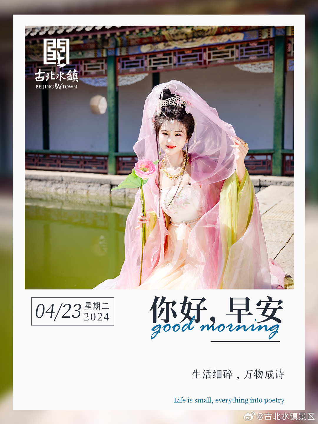 生活细碎，万物成诗早安，宝子们~#长城下的鸣桡小镇# #春日cityhappy计