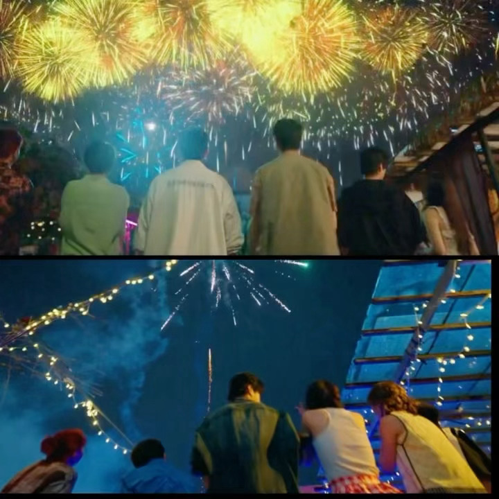 虞书欣双轨  无论烟花多绚烂，我们朝朝眼中只有暮暮，你昏头了？我也昏头了…