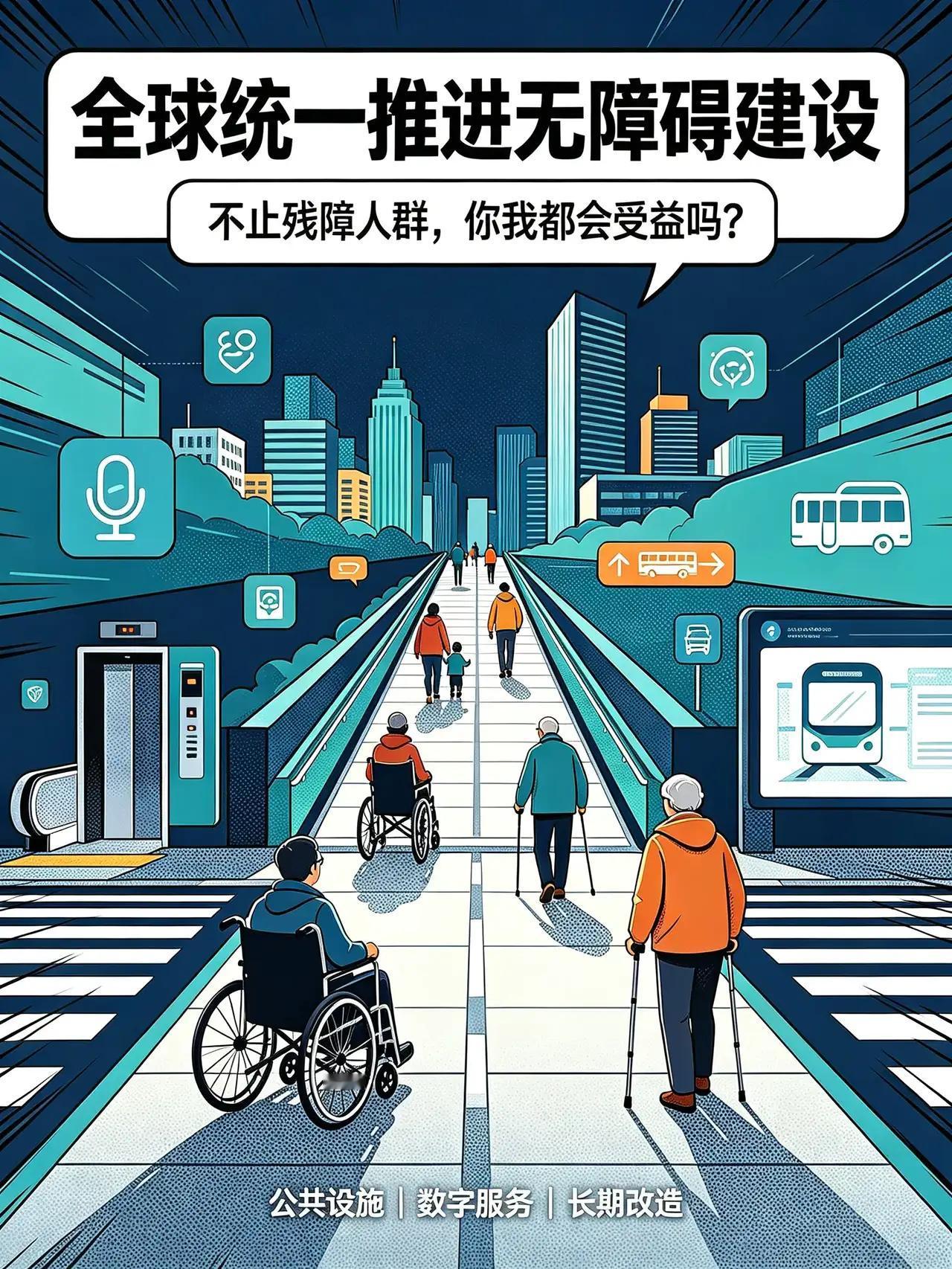 全球统一推进无障碍建设，大家都会是受益者[赞]