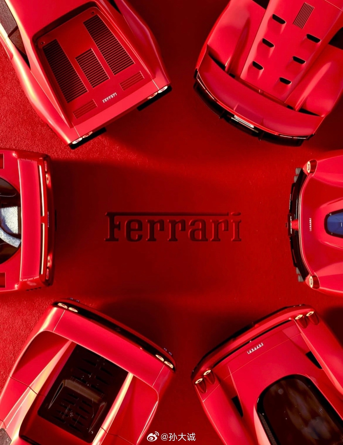 法拉利大v聊车汽车美图虽然是法拉利的Big 6，但必须用四图发出来！至于原因可以