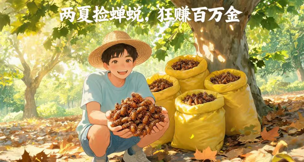 “两个夏天捡知了壳狂赚130万”？这数学题，我有点算不明白
这两天，一个话题突然
