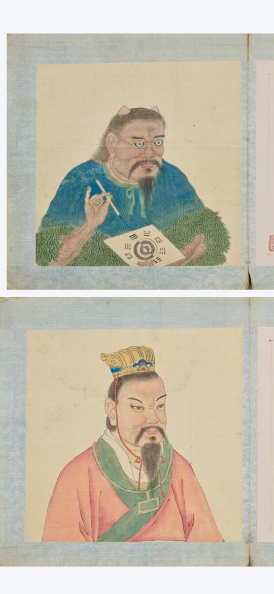 佚名　帝王無雙譜　設色絹本　冊頁三十三開（香港私人珍藏，编号Chine...