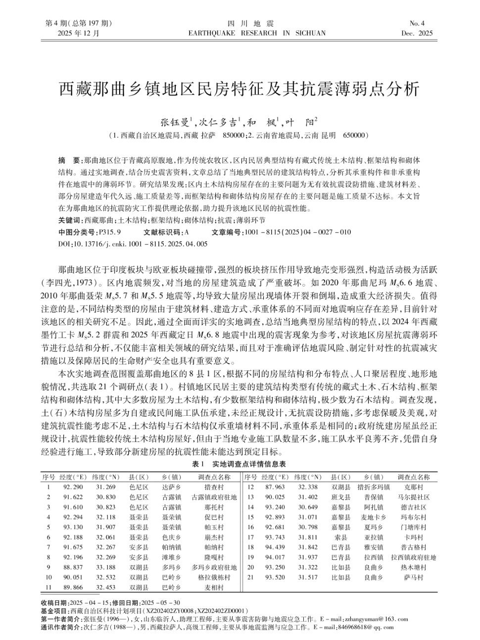 西藏已发生余震413次¹ 西藏地震局的一些同志大概有些唏嘘，因为去年就发表论文指
