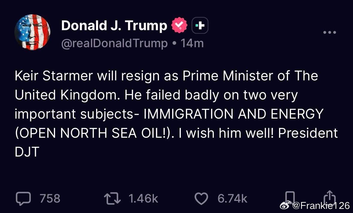川普提前預告英國首相施紀賢即將辭職下台這是美國總統應該做的事？ 