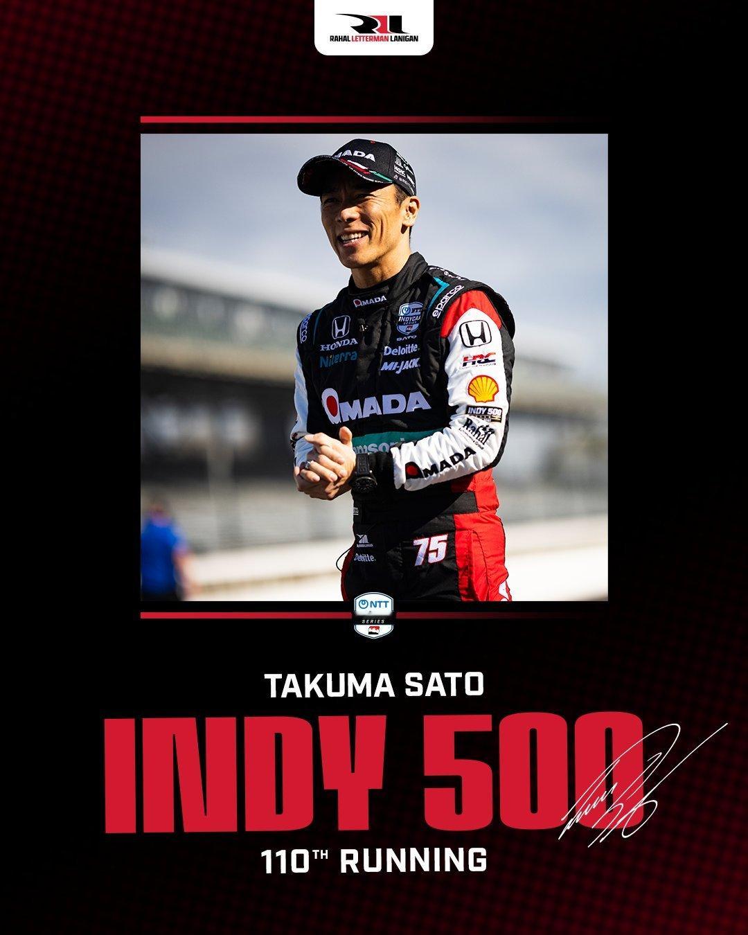 印地500大赛，佐藤再战一年！Rahal Letterman Lanigan R