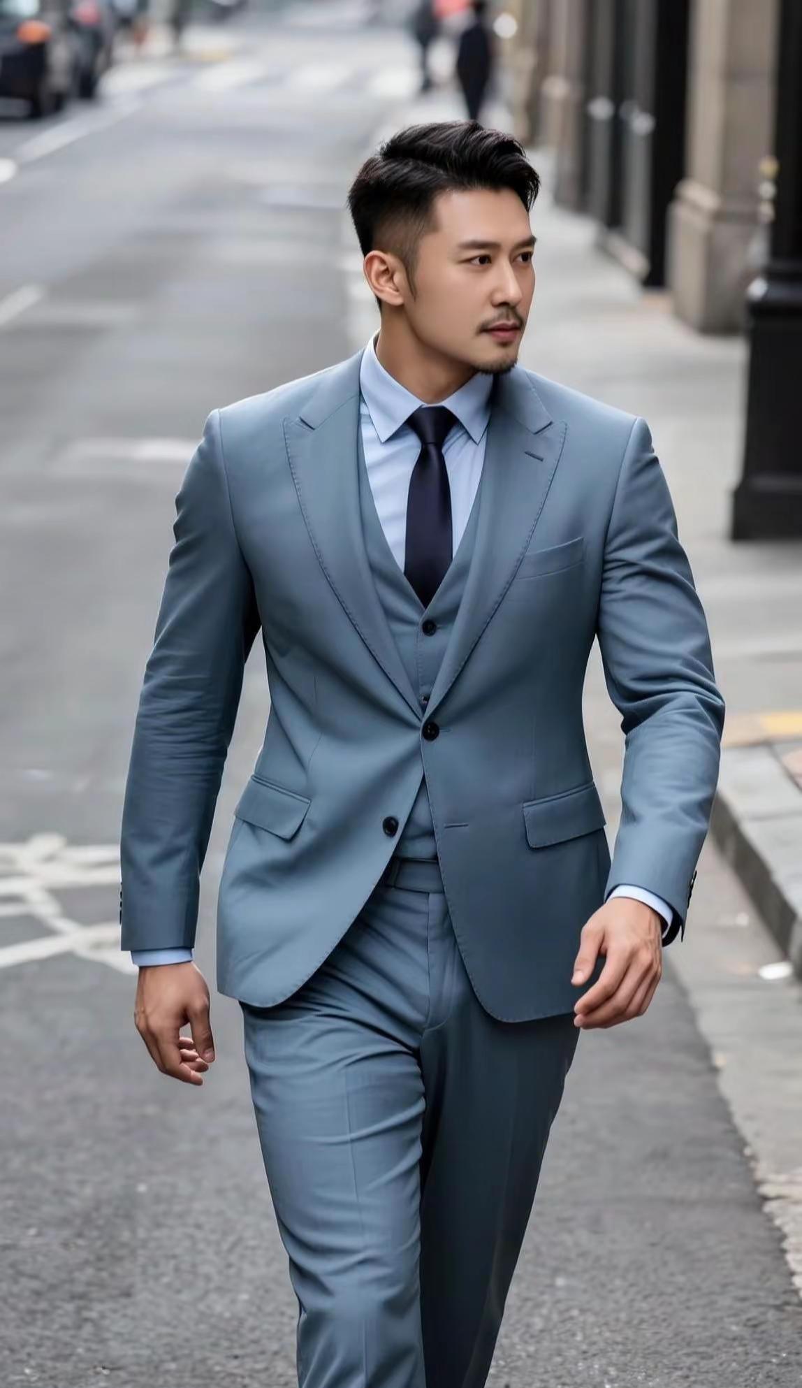 AI型男街拍 抖音ai创作 ai画的明星会是什么样 盘点明星的绝美侧颜 人生总有