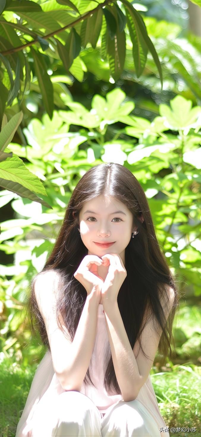 车内自拍，黑发少女，清新自然自然美少女自拍 精致少女自拍 推荐好看的手机壁纸 适