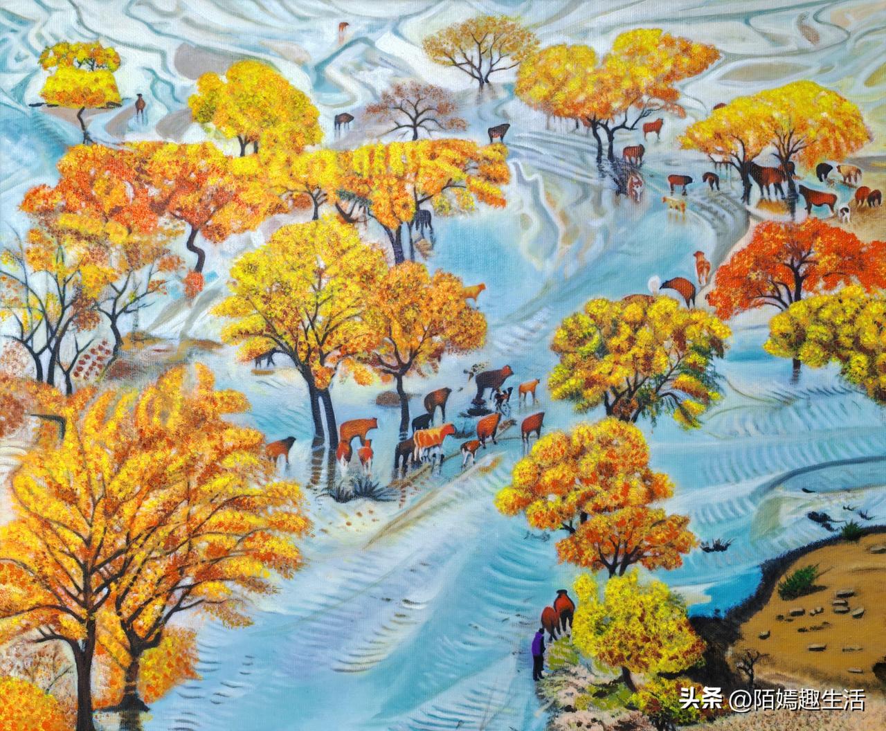 画油画与画国画相比，最好的地方就是画错了或没画好，可以反复修改，而国画一旦出错，