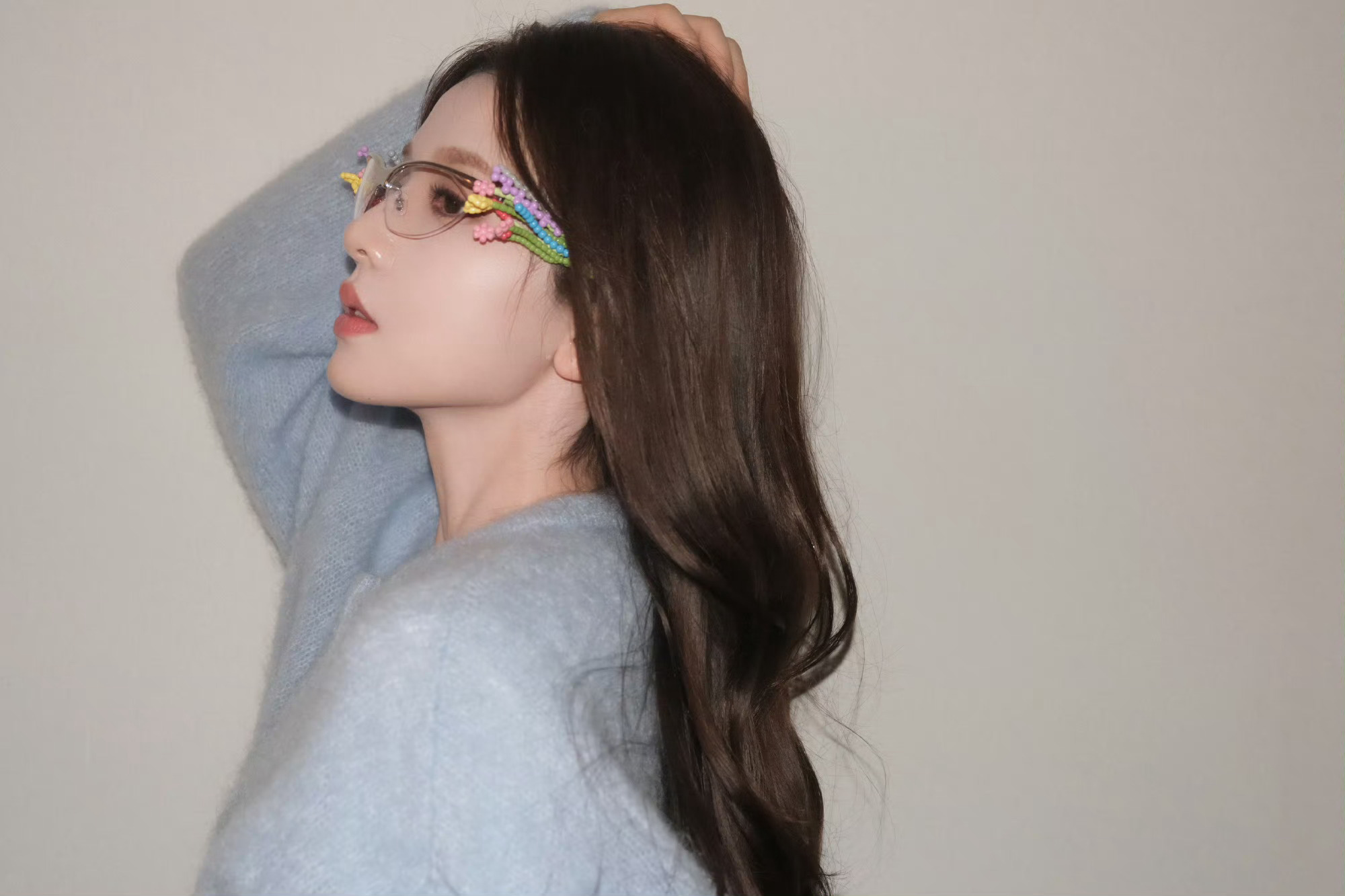 拍了好多好看的照片，张淼怡眼睛上是什么呀～ 