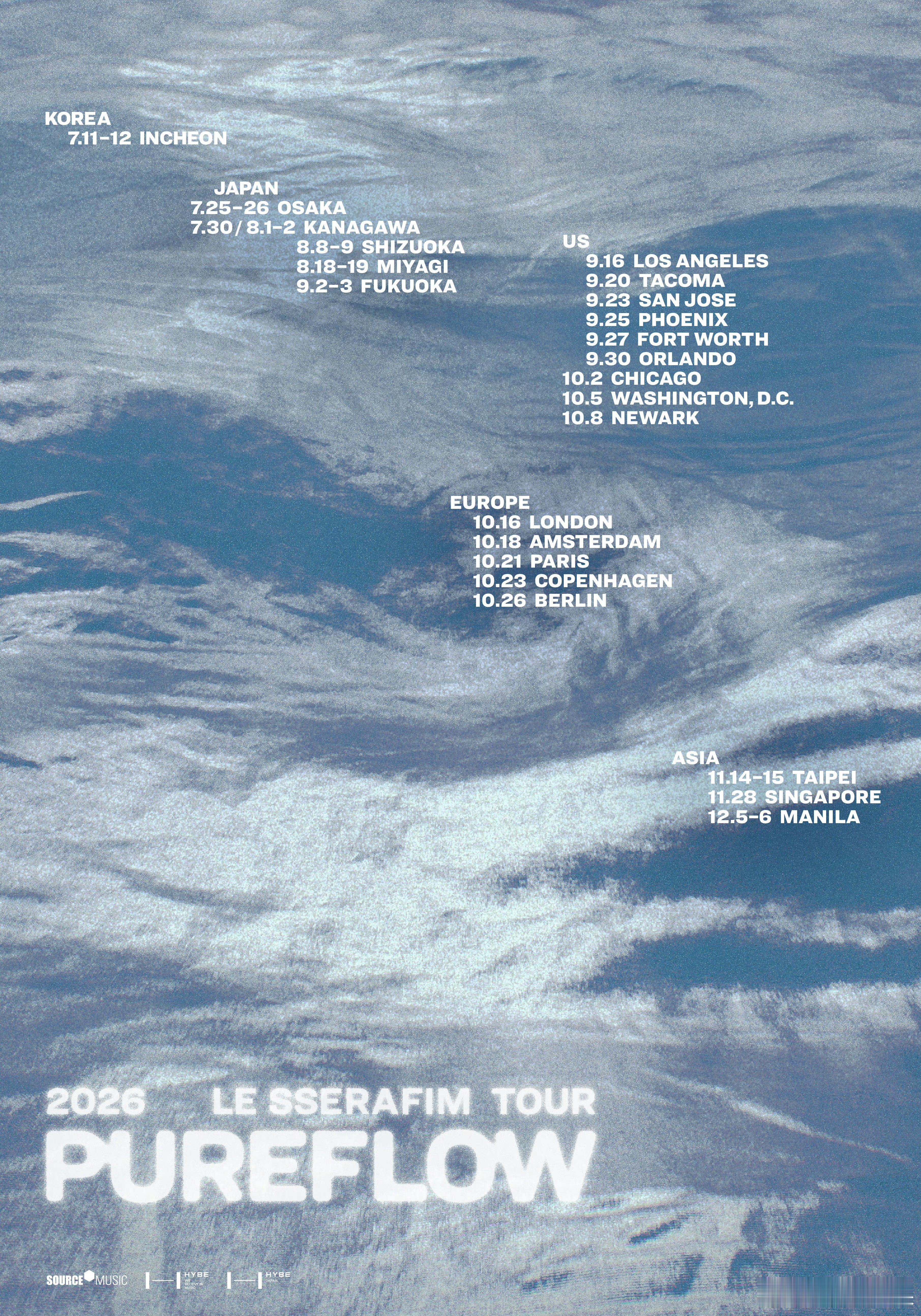 LESSERAFIM2026巡演 LE SSERAFIMLESSERAFIM  