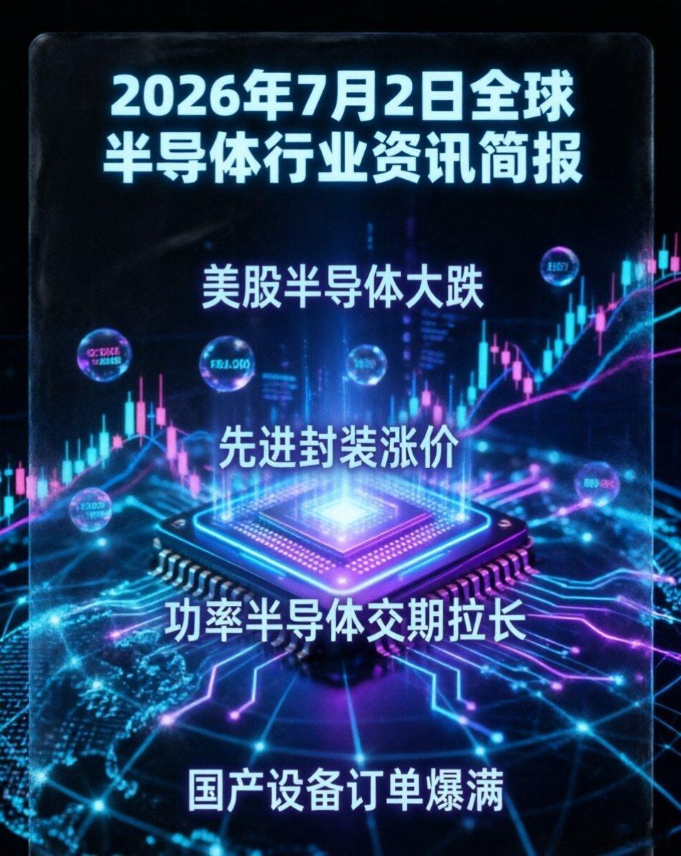 《2026年7月2日全球半导体行业资讯简报》2026年7月2日 全球半导体行业资
