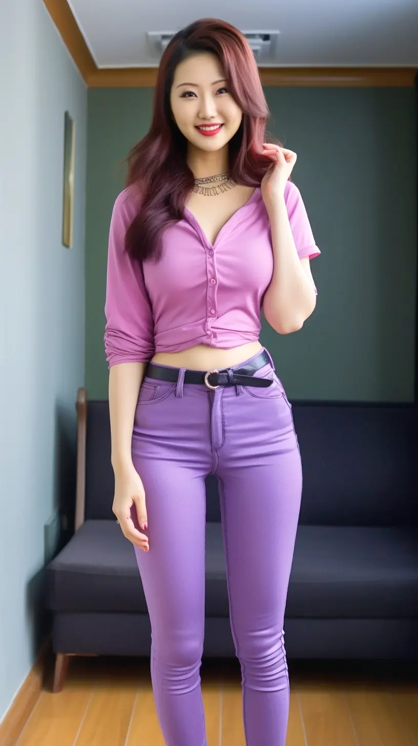 这样的身材你喜欢吗 这样的身材你们打几分 紧身牛仔裤 女人味 休闲减龄穿搭