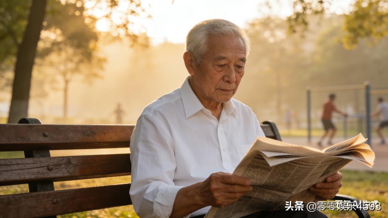 清晨公园的长椅上，常有位穿白衬衫的老人独自静坐，报纸翻得沙沙响，旁人笑他 “不合