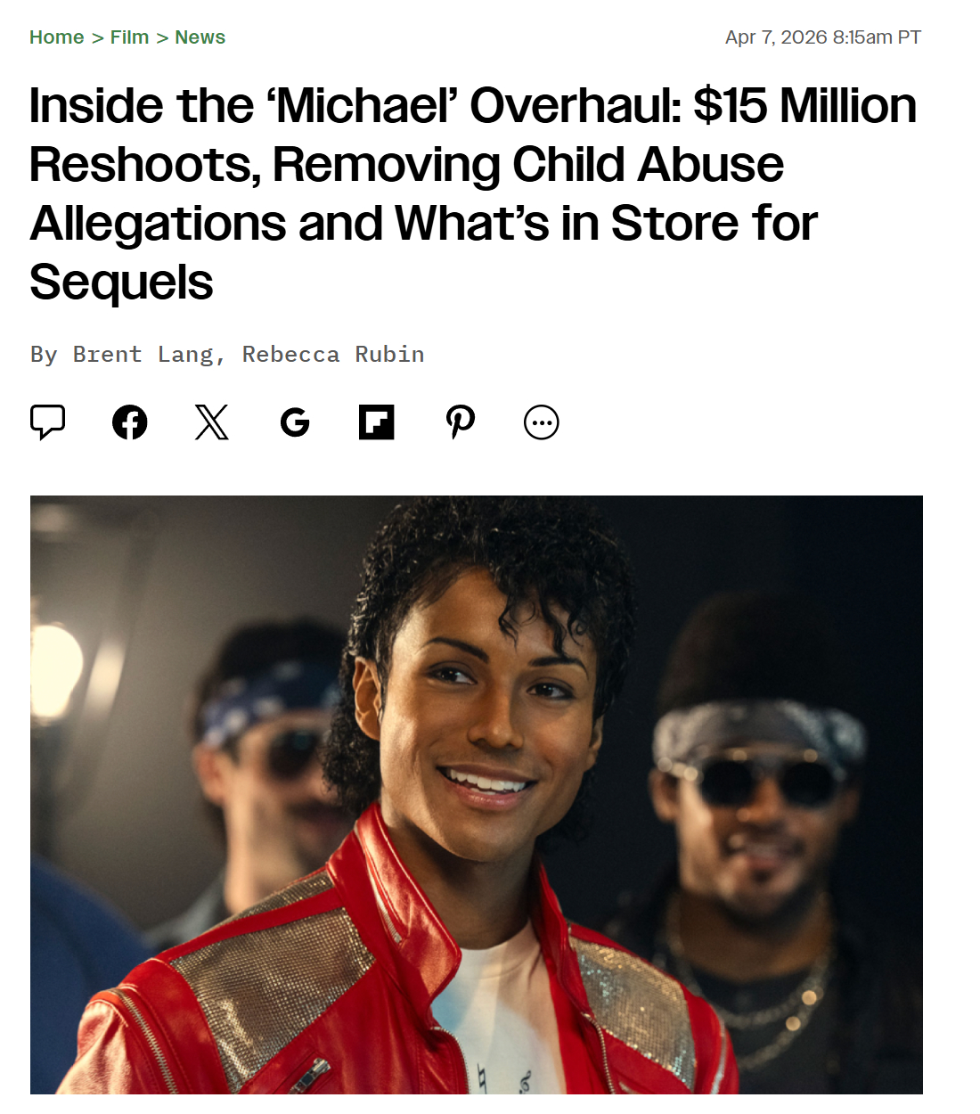 TNABO Variety报道透露了更多关于《迈克尔·杰克逊：巨星之路》的制作幕