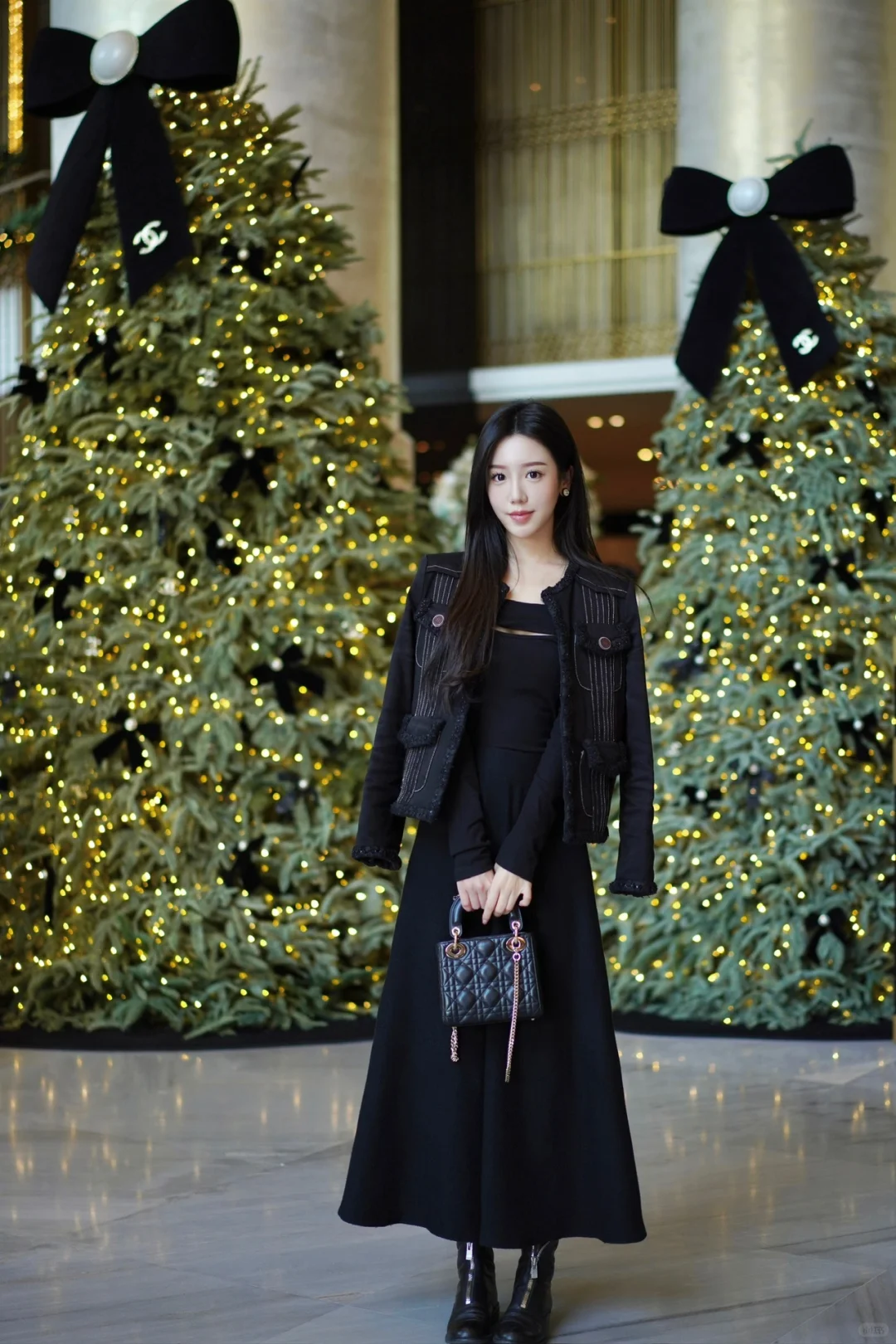 北京王府半岛🎄✨最美Chanel圣诞树🖤