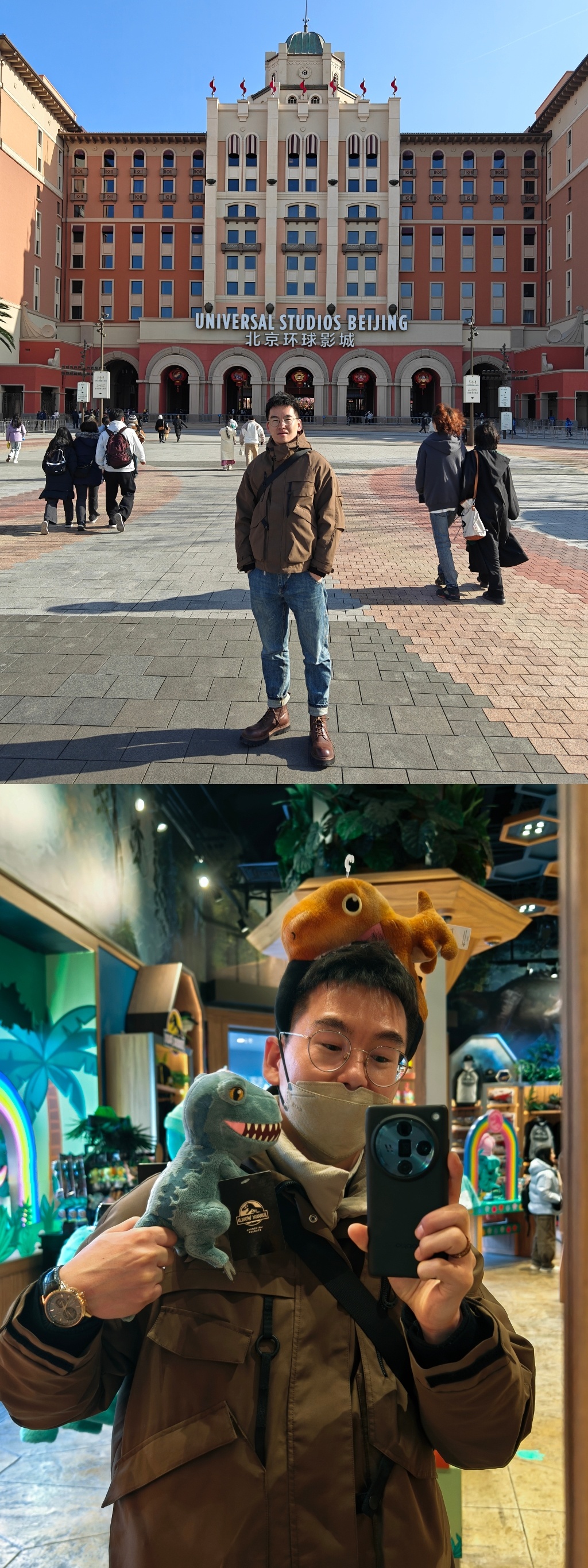 今天非常冷，但是环球的人很少，平均一个项目排队也就5~15分钟，​这样的淡季最适