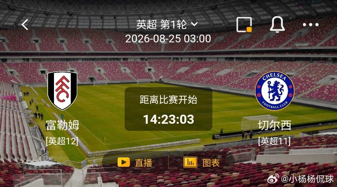 富勒姆 vs 切尔西1️⃣富勒姆（英超12）利好：主场战意十足，新赛季首轮抢分，