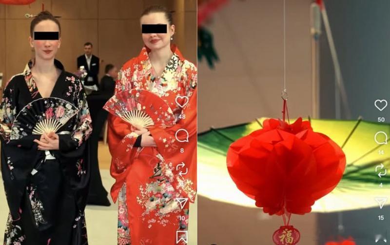 韩国网友震怒！德国起亚经销商开业庆典穿和服、使用中国风装饰海外新鲜事 韩国诚信女