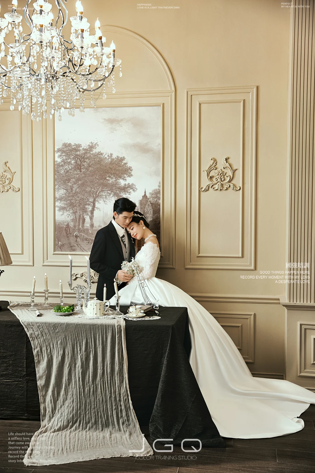 法式实景婚纱照～